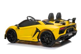 Lamborghini SVJ DRIFT dla 2 dzieci Żółty + Funkcja driftu + Pilot + MP3 LED + Wolny Start