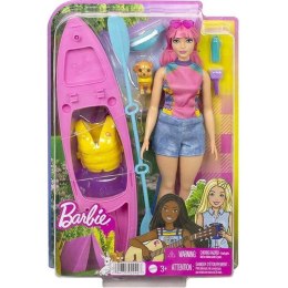 Barbie Daisy na kempingu lalka+kajak Mattel