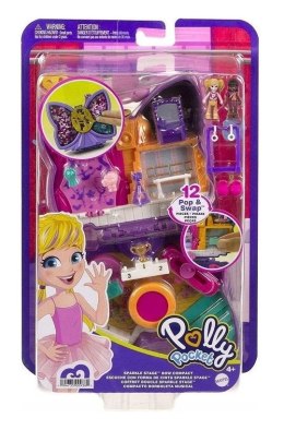Polly Pocket. Sparkle Stage Bow Compact HCG17 Mattel