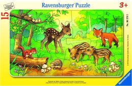 Puzzle 15 Leśne zwierzęta Ravensburger