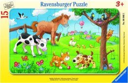 Puzzle 15 Miłosnicy słodkich zwierząt Ravensburger