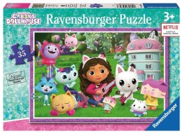 Puzzle dla dzieci 35 Koci Domek Gabi Ravensburger