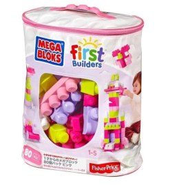 Mega Bloks Klocki w torbie 80 el. różowe Mattel