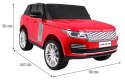 Range Rover HSE Lakierowane Autko dla 2 dzieci Czerwony + Pilot + 5-pkt pasy + Panel audio + LED