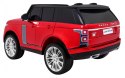 Range Rover HSE Lakierowane Autko dla 2 dzieci Czerwony + Pilot + 5-pkt pasy + Panel audio + LED