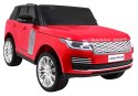 Range Rover HSE Lakierowane Autko dla 2 dzieci Czerwony + Pilot + 5-pkt pasy + Panel audio + LED