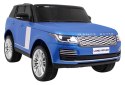 Range Rover HSE Lakierowane Autko dla 2 dzieci Niebieski + Pilot + 5-pkt pasy + Panel audio + LED