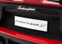 Lamborghini Aventador SV na akumulator dla 2 dzieci Czerwony + Silnik bezszczotkowy + Pompowane koła + Audio LED