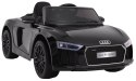 Audi R8 Spyder na akumulator Lakier Czarny + Pilot + EVA + Wolny Start + Radio MP3 + LED