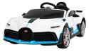 Bugatti Divo Autko na akumulator dla dzieci Biały + Pilot + EVA + Wolny Start + LED MP3