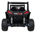 Buggy UTV Terenówka dla dzieci Czerwony + Pilot + Bagażnik + Wolny Start + EVA + MP3 LED