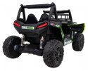 Buggy UTV Terenówka dla dzieci Zielony + Pilot + Bagażnik + Wolny Start + EVA + MP3 LED