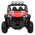 Grand Buggy Strong Lift dla dzieci Czerwony + Napęd 4x4 + Pilot + Bagażnik + Radio MP3 + LED