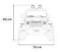 Jeep Wrangler Rubicon na akumulator dla dzieci Zielony + Pilot + Radio MP3 LED + Koła EVA